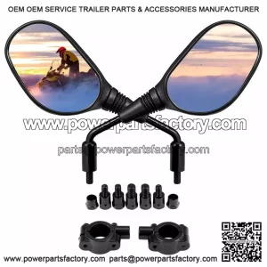 ATV  ear  iew  ide  irrors  ith  /8"  andlebar  or  Fmoto  force  00  00  000