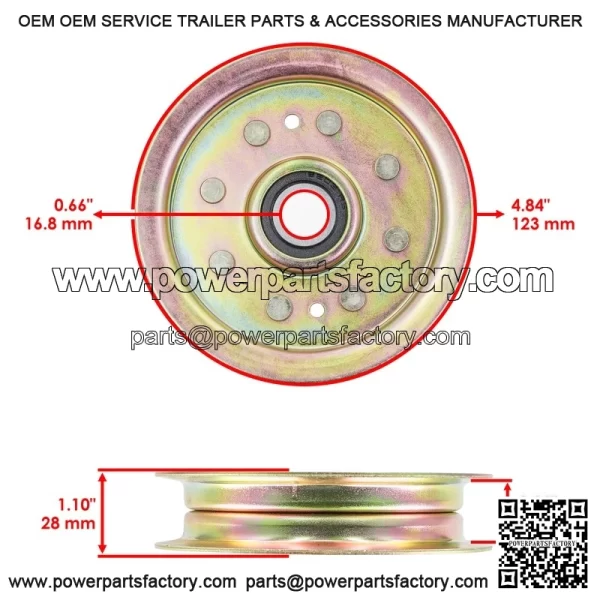 54"  eck  ulley  or  oro  5450  S5450  itan  X5420  X5400    16-3626 - Image 2
