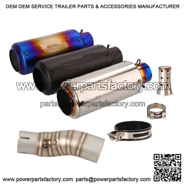 For  F-Moto  50SR  50SS  50NK  022-2024  lack  uffler  ips  xhaust  id  ink  ipe
