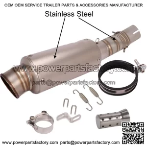 Exhaust  uffler  lip  n  ipe  1mm  affle  or  F-Moto  50MT  024  tainless  teel