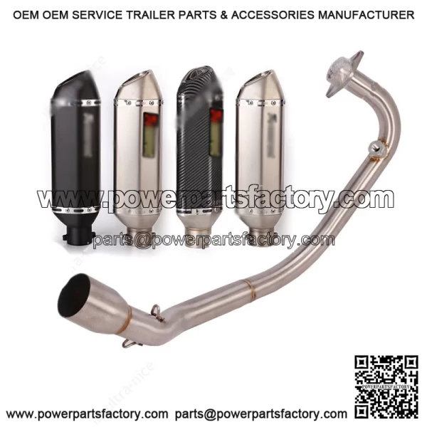 For  F-Moto  T  apio  25  017-2024  ull  xhaust  ystem  ront  ipe  uffler  ips
