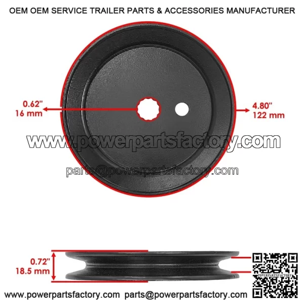 42"  eck  pindles  ith  .8"  D  ulley  or  ustler  aptor    ash  D  04214  03987 - Image 4