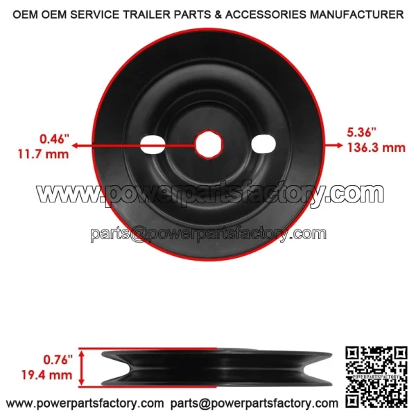 38"  eck  pindle  /Pulley    lade  or  ohn  eere  300  M137483  151720  153118 - Image 3