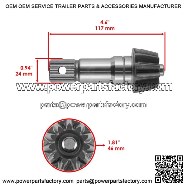 Polaris crambler 00 X4 010-2012 ront ifferential ear inion it - Image 2
