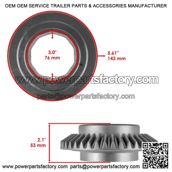 Polaris crambler 00 X4 010-2012 ront ifferential ear inion it - Image 3