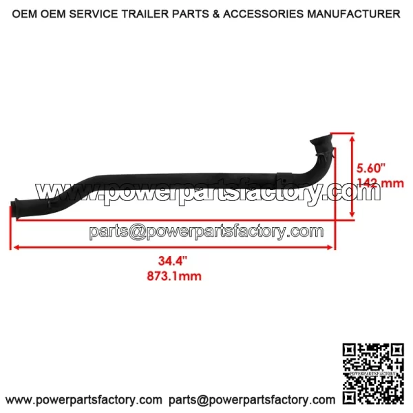 Polaris crambler 00 000-2012 xhaust ipe  261005-489 261005-029 - Image 2