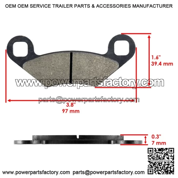 Polaris crambler 00 X4/4X4 001-2012 ront rake ads - Image 2
