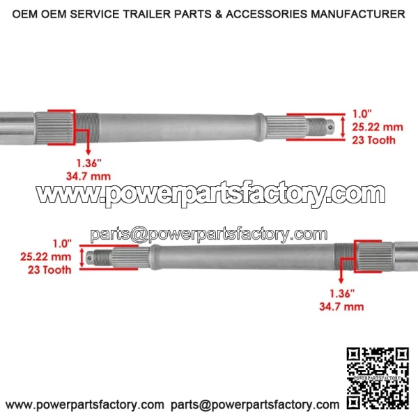 Polaris crambler 00 X4/2X4 998-2004 ear xle haft - Image 3