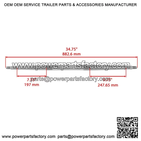 Polaris crambler 00 X4/4X4 005-2012 ear xle haft rake isc procket ubs - Image 2