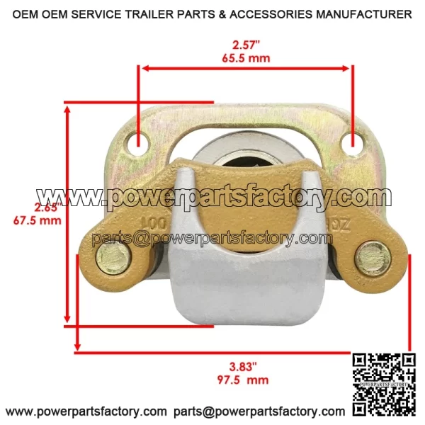 Polaris crambler 00 X4/4X4 997-2000 ront eft rake aliper /Pad - Image 2