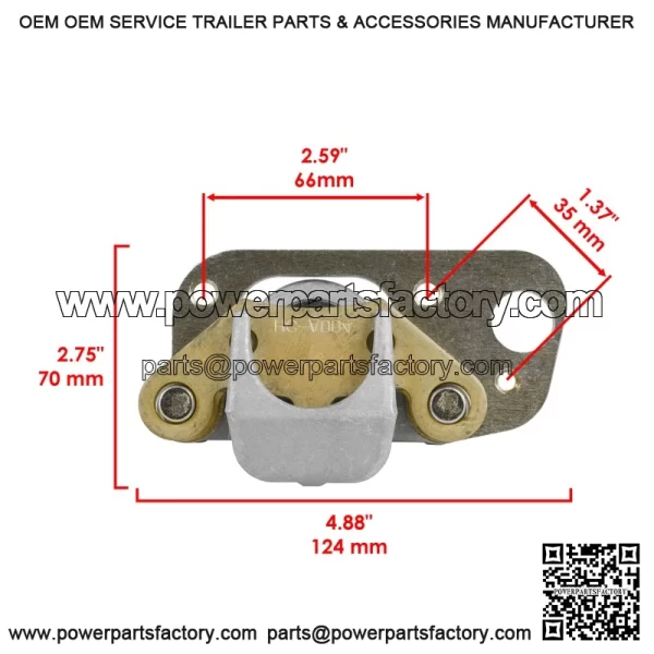 Polaris crambler 00 X4 003-2004 ront rake alipers /Pads Left/Right) - Image 3