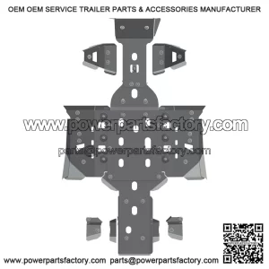 CFMoto CForce 800 820LE Aluminum Skid Plates (2011+) 40.3704V2 ?C Heavy-Duty Underbody Protection