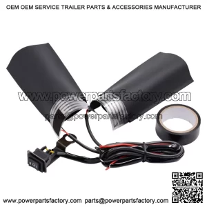 Motorcycle ATV Heated Handlebar Grips W/3-speed Adjustable Switch Cold Winter (For: Polaris)