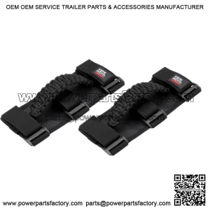 UTV 1.75"-2" Roll Bar Grab Handle Grips Black for Polaris RZR Honda Kawasaki X3 (For: John Deere Gator CS)
