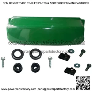 New Bumper Replaces AM128998 Fits John Deere LT133 LT155 LT166 LT150 LT160 LT170 LT180 LT190 W/Mounting Hardware & Hinge Bushing Kit