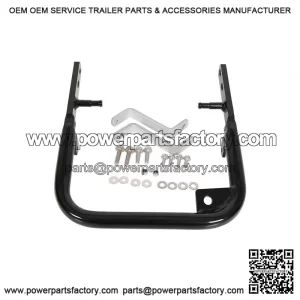 Yamaha Raptor 700/700R (2006-2024) Black Aluminum Rear Grab Bar Bumper - ATV Upgrade