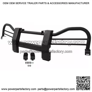 2015-2023 Kawasaki Mule Pro FX/FXT/DX/DXT Steel Bumper Brush Guard - Black Finish