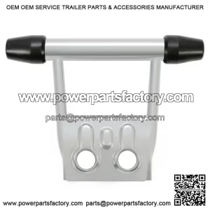 Yamaha Banshee 350/YFZ350 (1987-2006) Front Bumper Guard with Rubber End Caps - Silver