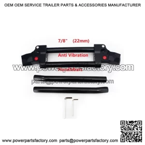 ATV 7/8" 22mm CNC Anti Vibration Handlebar for Yamaha Raptor 350 660 700 Banshee (For: Yamaha)