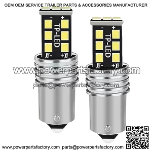 1156/7506 Headlight Bulbs Fit for John Deere JD LA115 D130 CS & CX Gator D110 GT235 L130 s240 X300 LT155 LA130 318 316 L110 GT245,All-in-One Plug N Plug LED Bulbs,IP68,2PCS