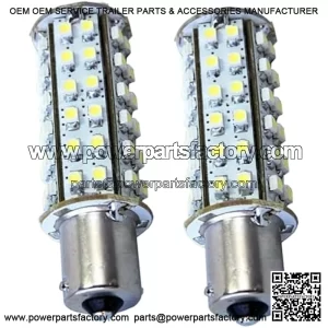 2-Pack BA15s Bayonet Base 66 LEDs LED Bulb Cool White 6300K-7000K Lumen compatible with John Deere JD AD2062R Parts Replacement LA115 D130 CS & CX Gator D110 GT235 L130 s240 X300 LT155 LA130
