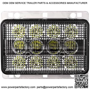 AGP.1978 6x4 60W LED Headlights 12V Front Hood Light Compatible with JD Tractors 5076EF,5076EL,5090EH,5090EL,5095MH,5105ML,6120,6120L,6220 Replace Part NO. AL75338