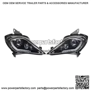 Front LED Lights with Halo ?C Yamaha Raptor 250 350 700 & YFZ 450R (E24 Homologation)