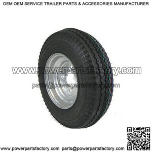 5.70x8 Trailer Tire & Galvanized Rim, Load Range B
