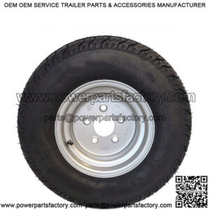 20.5 x 8.0 x 10" Tire & Silver Rim, Load Range E