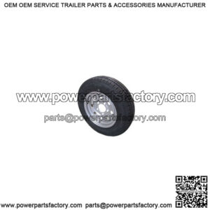 Retrofit 5.30X12 Trailer Tire & Silver Modular Rim, L.R. C