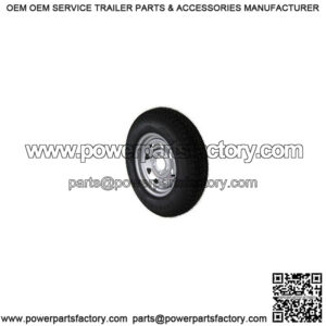 ST185/80D-13" Tire & Silver Spoke Rim, Load Range D