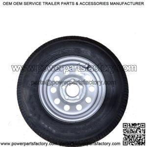 ST205/75D-14" Tire & Silver Modular Rim, Load Range C