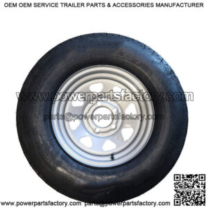 ST215/75D-14" Tire & Silver Rim, Load Range C