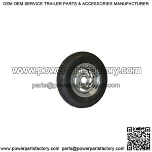 ST215/75D-14" Tire & Chrome Mag Rim, Load Range C