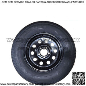 ST205/75D-15" Tire & Black Modular Rim, Load Range C