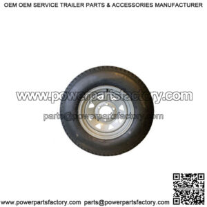 ST225/75D-15" Tire & Silver Rim (6 Lug), Load Range D