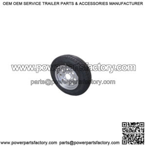 Retrofit ST145/R-12" Radial Tire & Silver Modular Rim, L.R. D