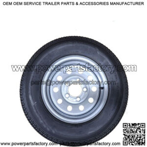 ST175/80R-13" RADIAL Tire & Silver Modular Rim, Load Range C