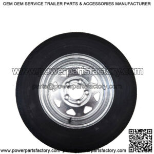 ST175/80R-13" RADIAL Tire & Galvanized Rim, Load Range C