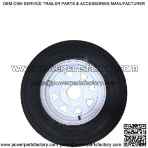 ST175/80R-13" RADIAL Tire & Painted Rim, Load Range D