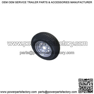 ST205/75R-15" RADIAL Tire & Silver Painted Rim, Load Range C