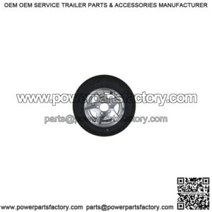 ST145/R-12" Radial Tire & Aluminum 5-Star Rim, L.R. E