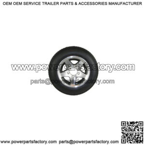 ST175/80D-13" Tire & Aluminum Black Star Rim, Load Range C