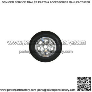 ST205/75D-15" Tire & Aluminum Spoke Rim, Load Range C