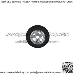 ST185/80R-13" Radial Tire & Aluminum 5-Star Rim, L.R. C