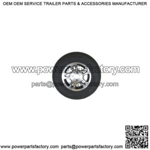 ST205/75R-15" Radial Tire & Black Split Spoke Alum. Rim L.R.C