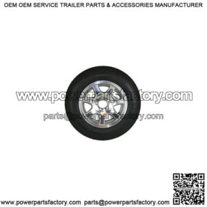 ST205/75R-15" Radial Tire & Aluminum Spoke Rim, L.R. C