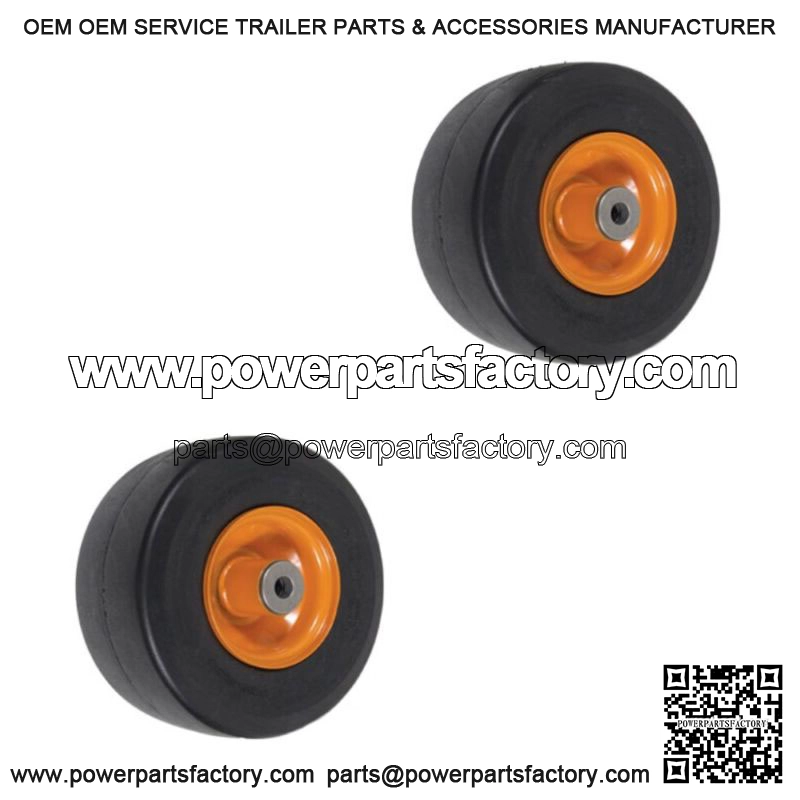 2PK Flat Free Solid Tire for Scag Mowers Front Caster Wheel 9x3.50-4