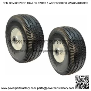 2 Flat Free Mower Front Wheels for TimeCutter-Z MX4250 Z5000 SS4260 SS4200