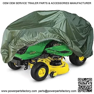 Riding Lawn Mower Cover, Heavy Duty Oxford&PVC Tractor Cover 100% waterproof, Suitable for Craftsman, john deere, Troy Bilt etc. Decks up to 54 Inch